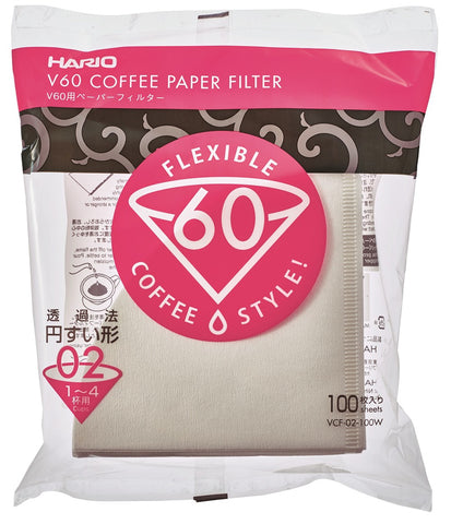 Hario V60 Coffee Paper Filter 02 white